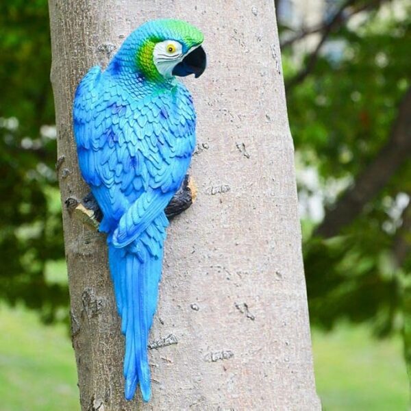 Wall Parrot for Garden Decor (Blue)