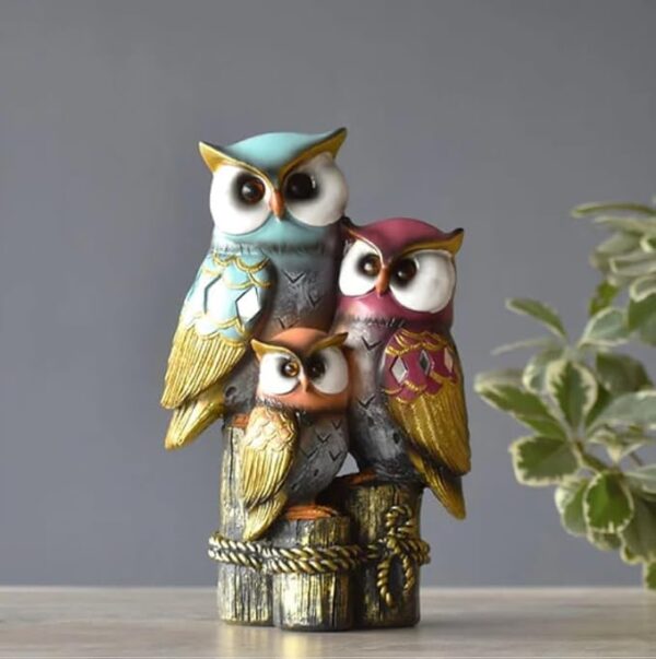 Owl Family for Home Decor