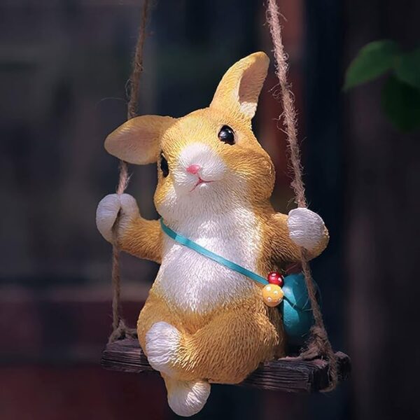 Hanging Bunny for Garden Decor