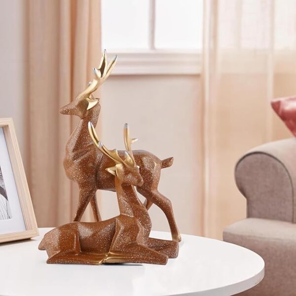 Deer Home Decor Showpiece (Brown)