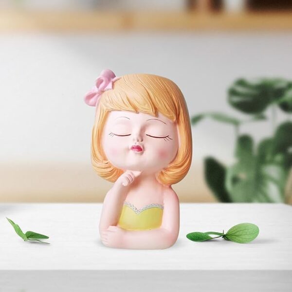 Resin Girl Pot for Succulent Plant