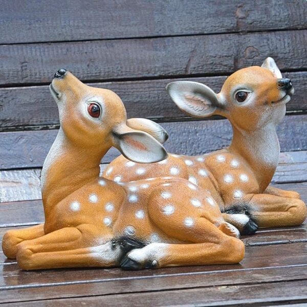 Baby Deer Set of 2 for Garden Decor