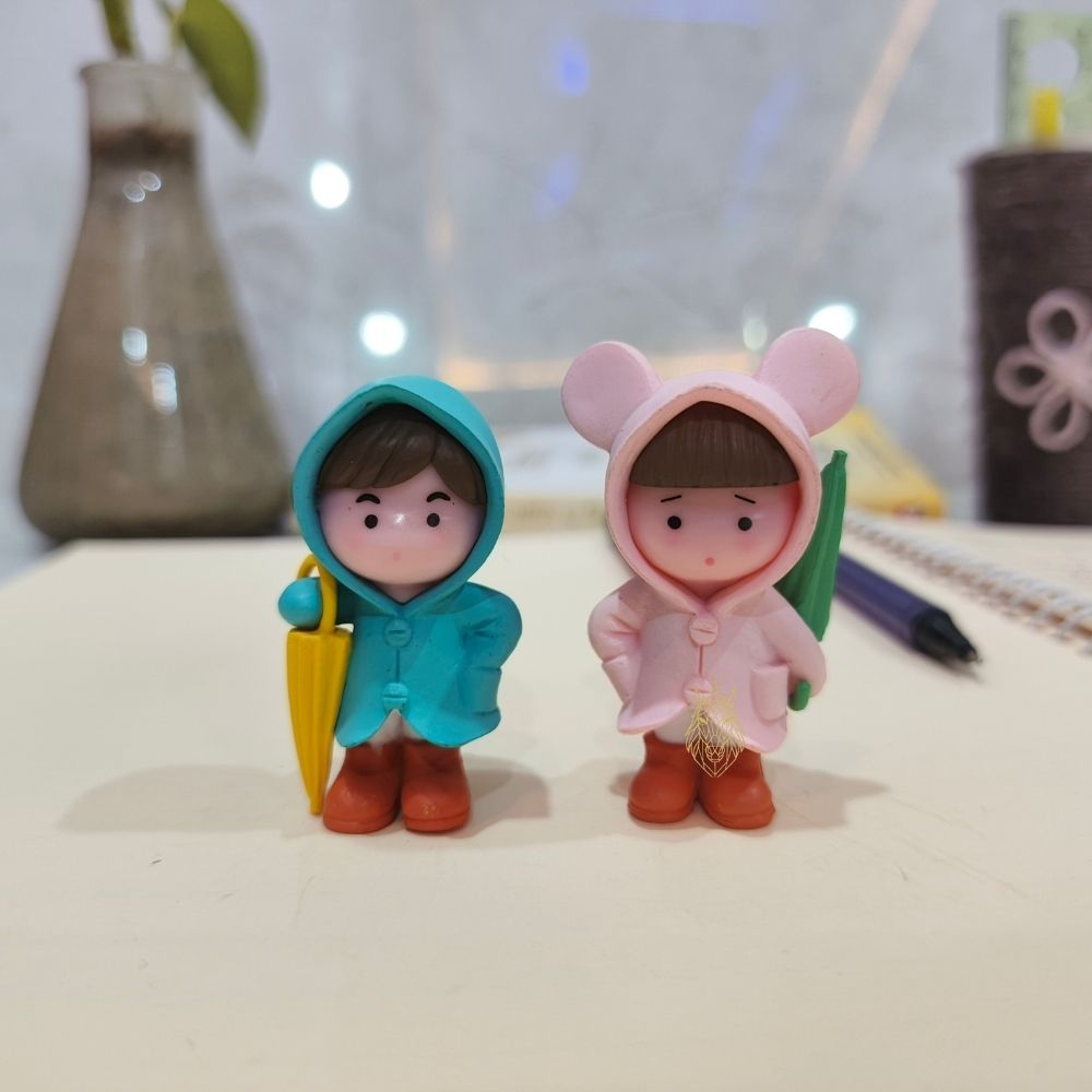 82 Miniature Umbrella Couple for Home Decor - Image 1