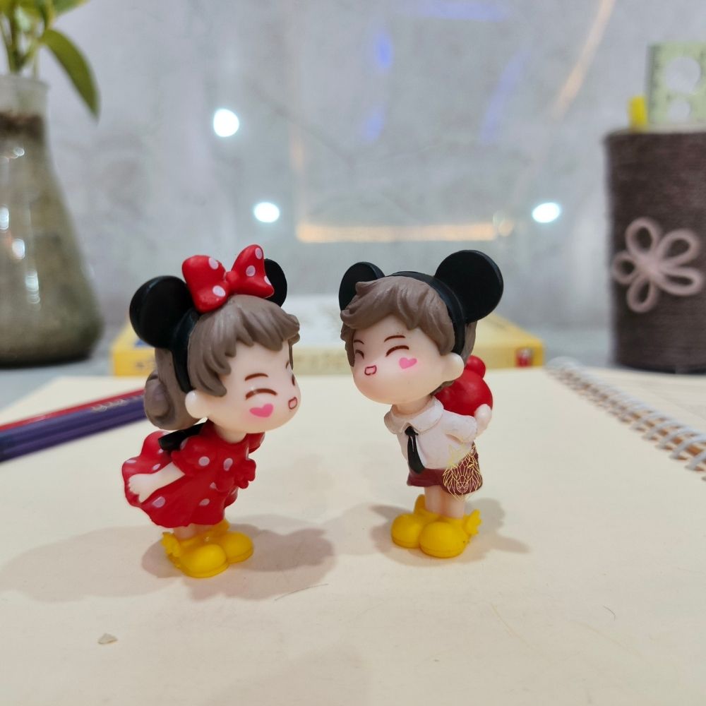 253 Miniature Micky Mouse Couple for Home Decor - Image 1