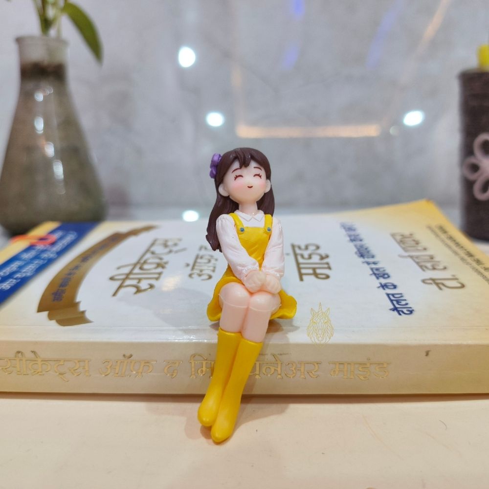 261 Sitting Girl Miniature for Home Decor - Image 1
