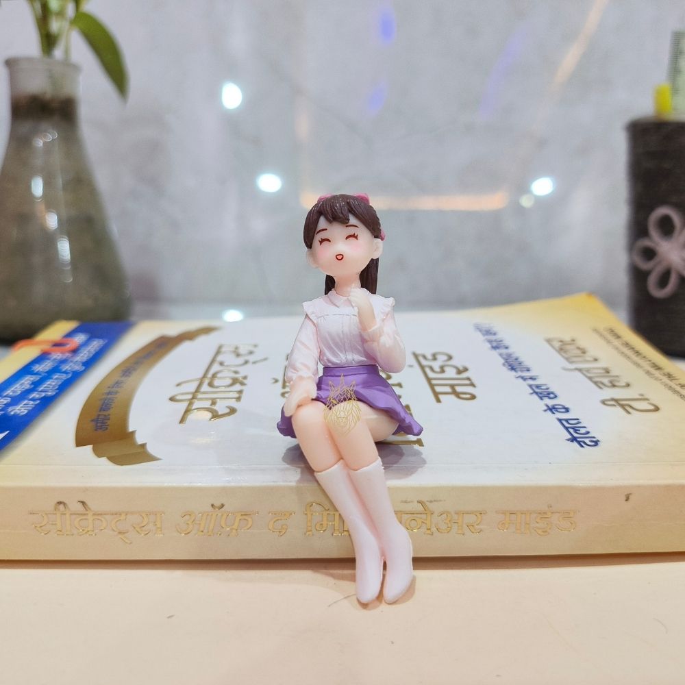 266 Sitting Girl Miniature for Home Decor - Image 1