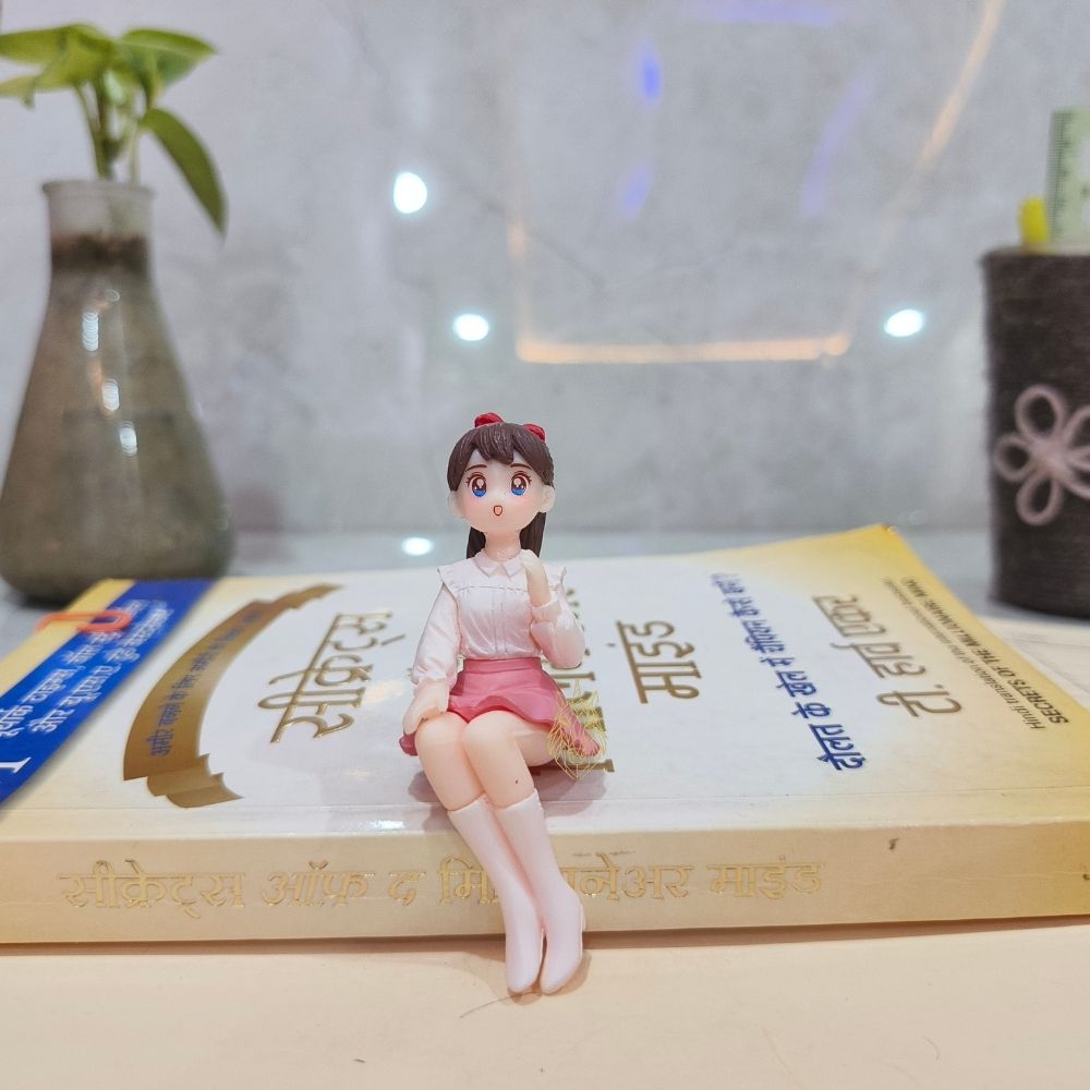 270 Sitting Girl Miniature for Home Decor - Image 1