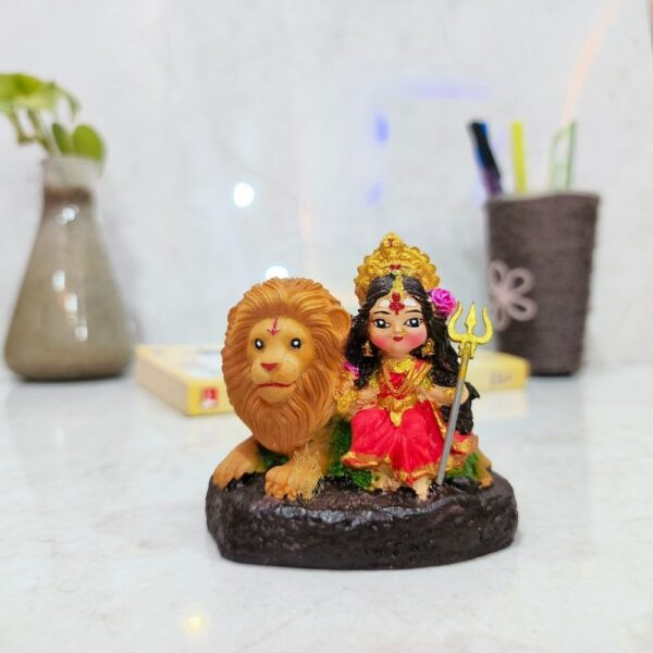 Maa Durga with Lion Idol Showpiece for Home Decor