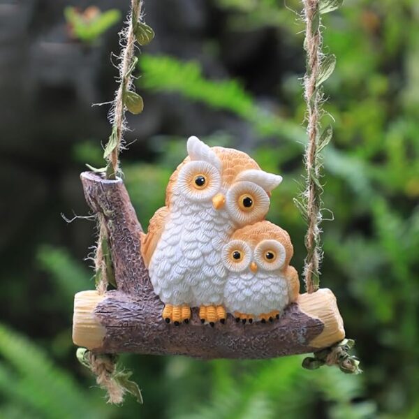 Hanging Owl Mother Baby