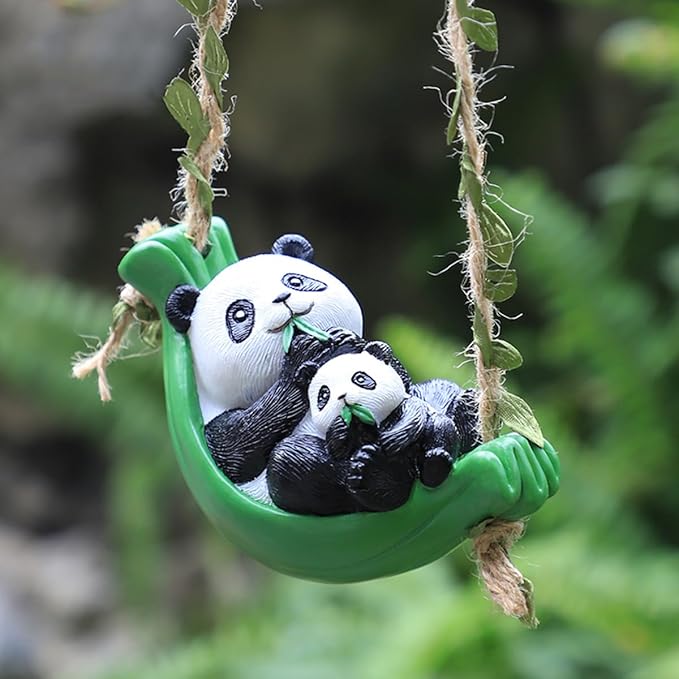 1 Hanging Panda Mother baby - Image 1